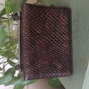Vintage Stuart Weitzman Snakeskin Leather Crossbody Bag